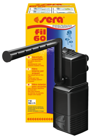 Sera Fil 60 Aquariumbinnenfilter - Kristalhelder Water tot 60L, 380 l/u - Compleet met Accessoires afbeelding