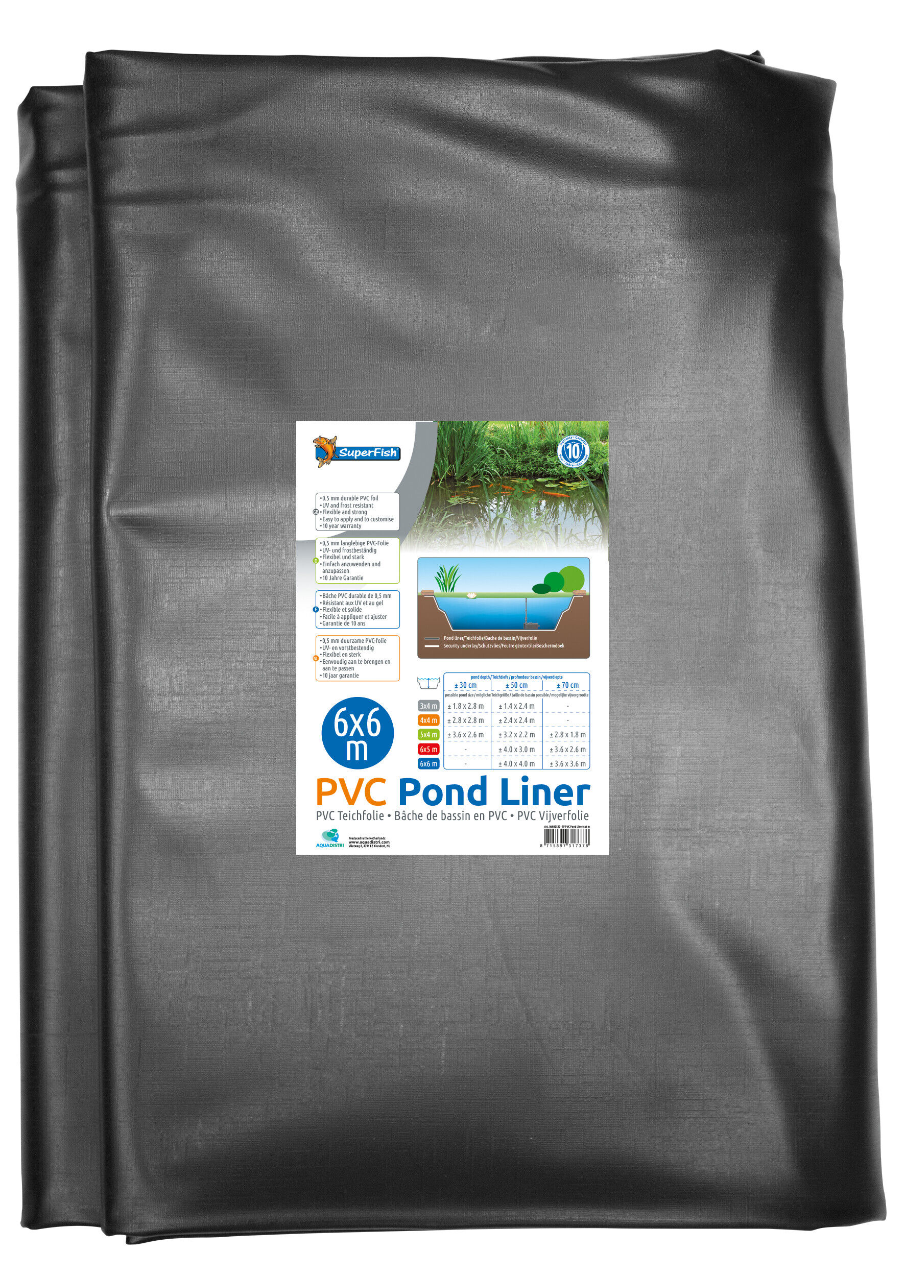 Pond Liner 6x6 M
