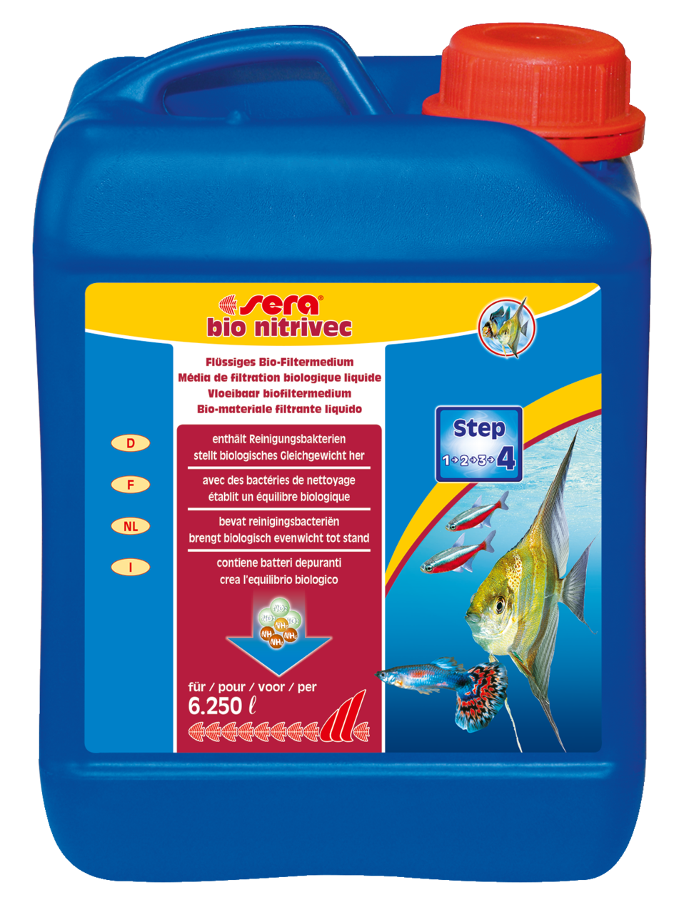 Sera Bio Nitrivec - Kristalhelder Aquariumwater met 2500ml Filtermedium afbeelding