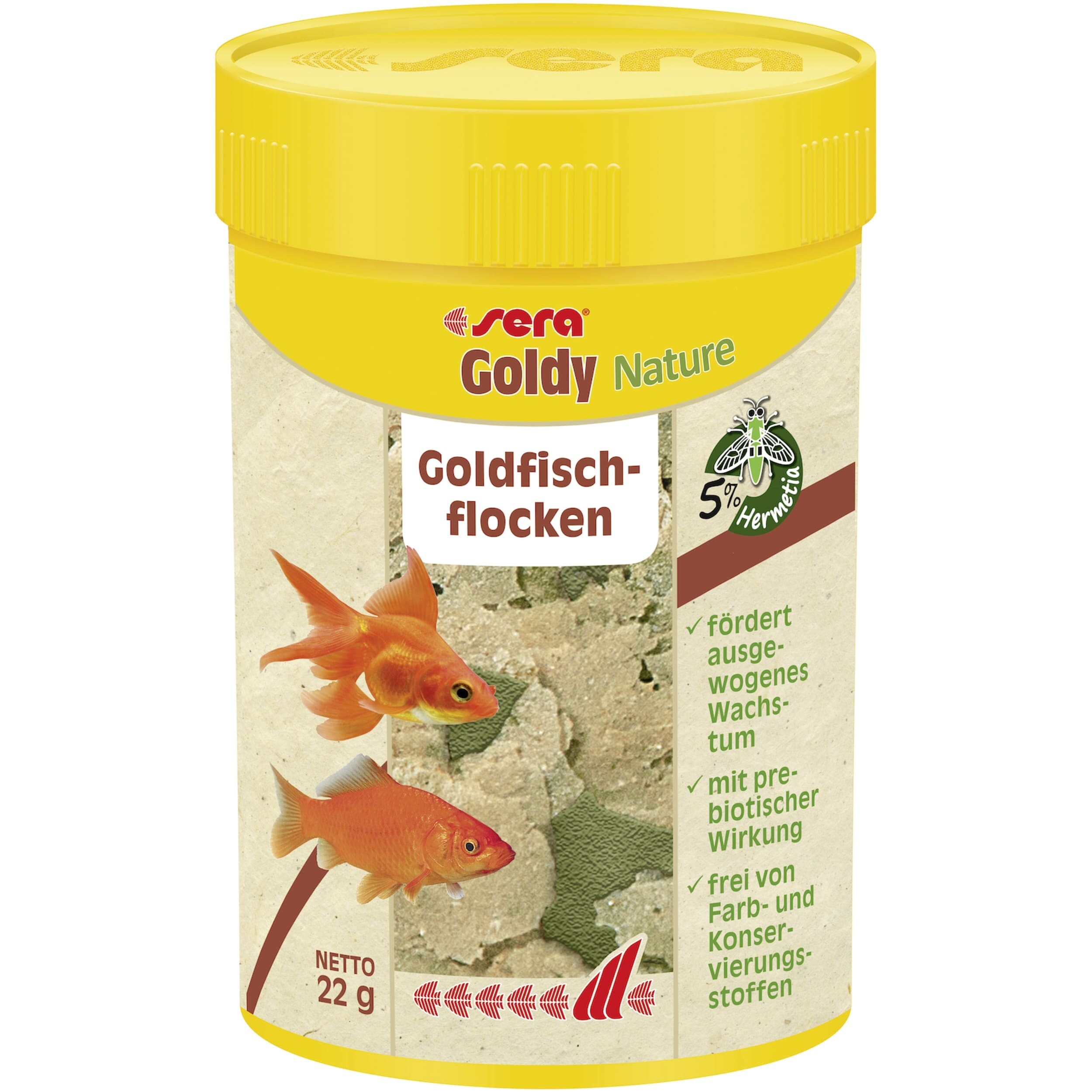 Sera Goldy Nature Visvoer 100ml - Natuurlijke Vlokken voor Goudvissen & Koudwatervissen