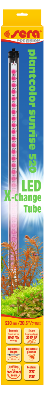 Sera LED Plantcolor Sunrise 520mm 7,9W - Kleurrijke Aquascaping Aquariumverlichting afbeelding