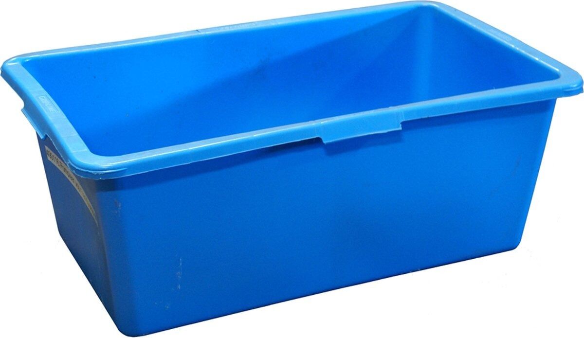 Rechthoekig watervat 90L blauw afbeelding