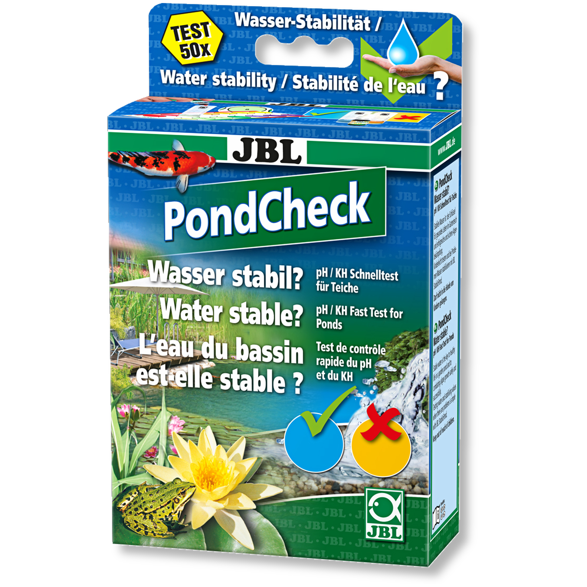 JBL PondCheck Watertest Kit - Snel pH & KH Niveaus Analyseren voor een Gezonde Vijver - Gebruiksvriendelijk afbeelding