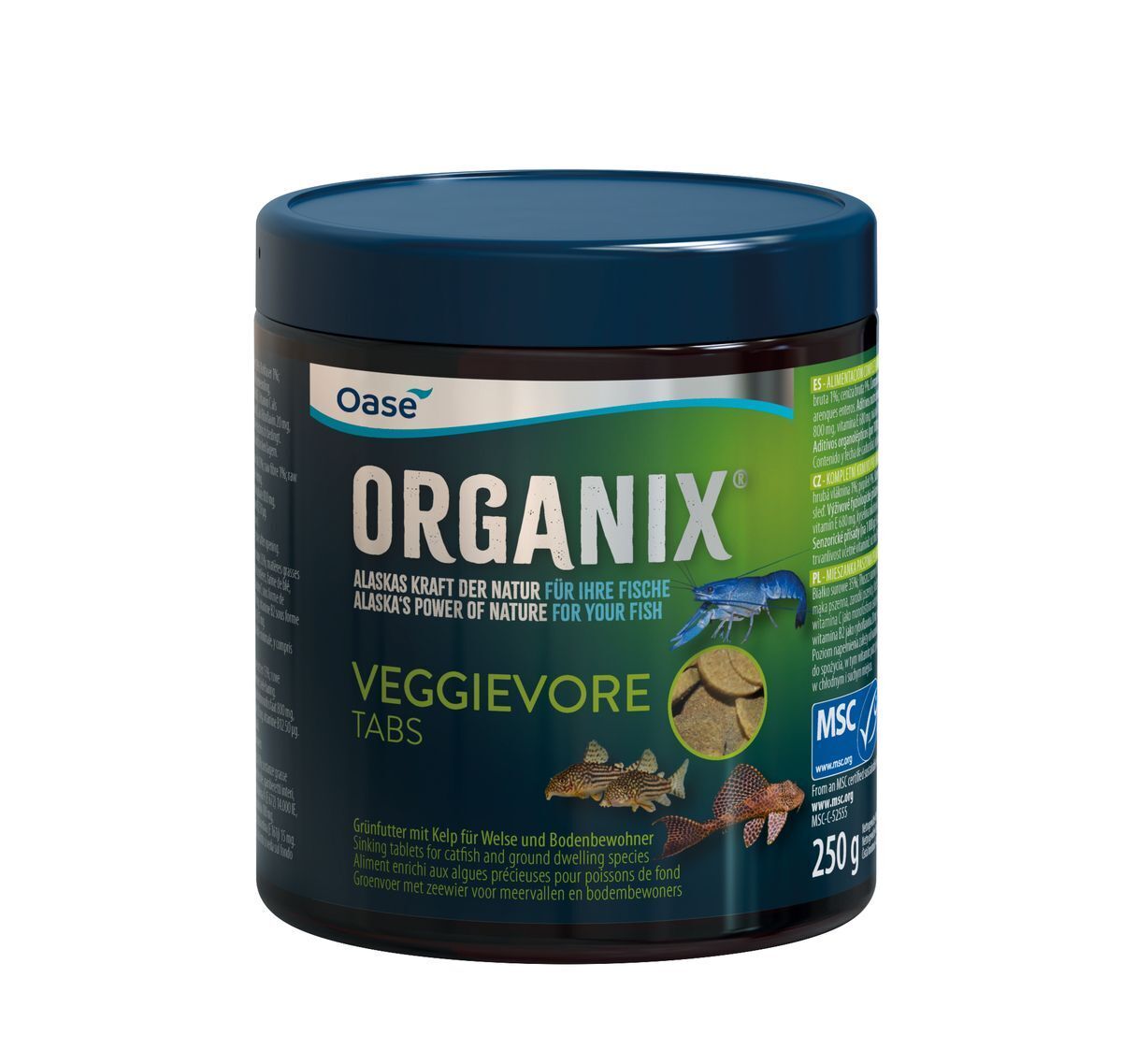 Oase ORGANIX Veggievore Tabs - Duurzaam, Natuurlijk Plantenetend Visvoer 550ml afbeelding