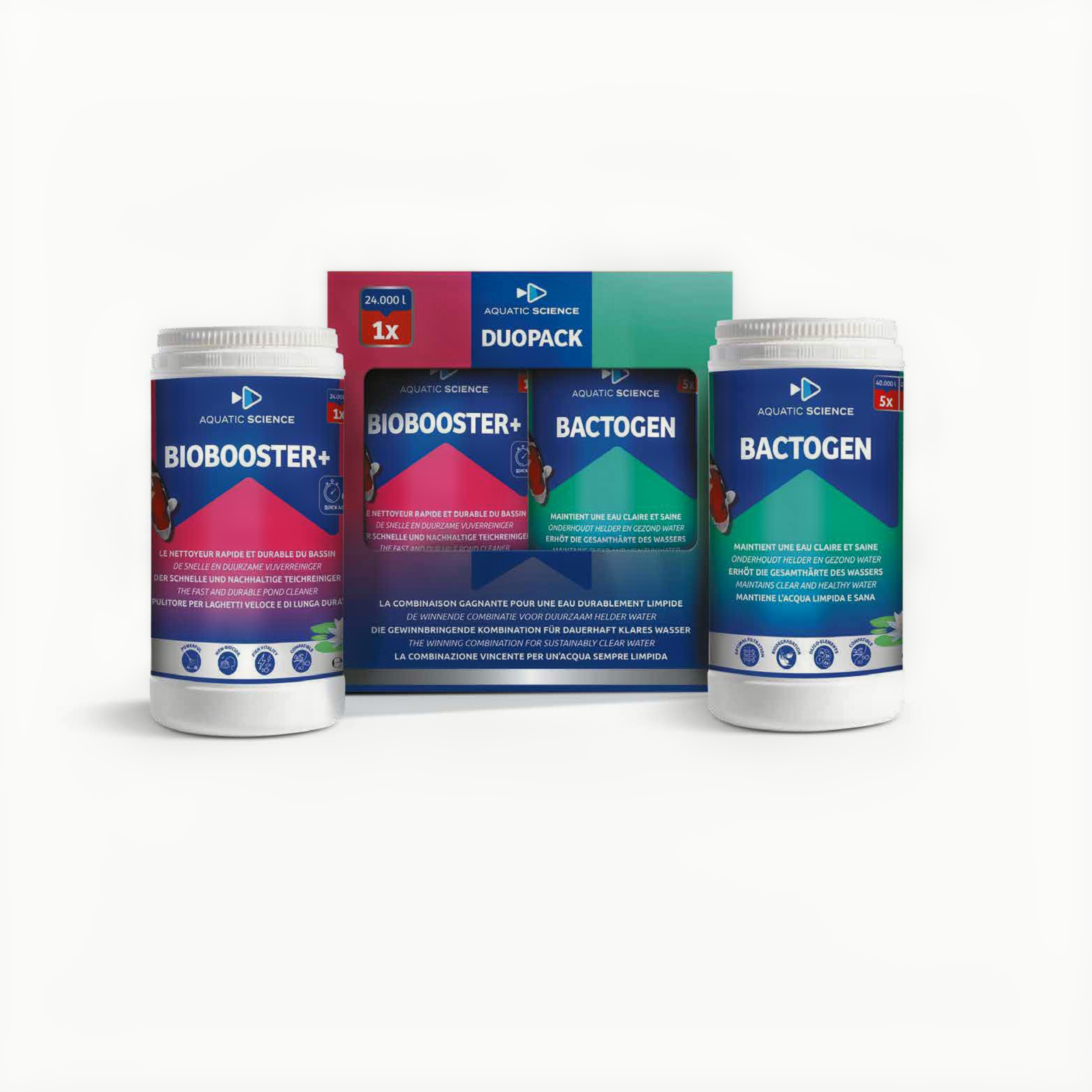Aquatic Science Duo Pack 24000 - Biologische Vijververzorging tot 24.000L