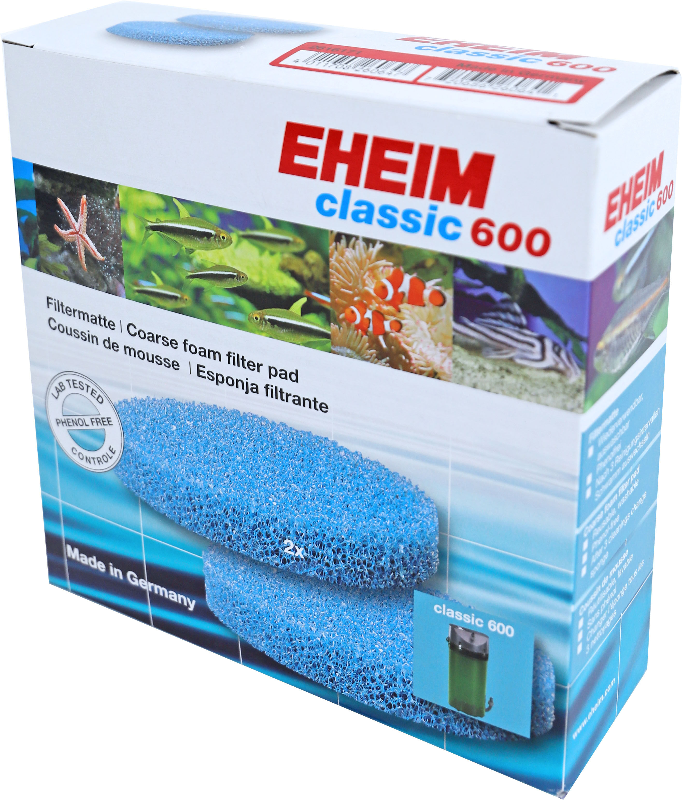 Eheim Filterspons 2217/Classic 600 - Kristalhelder Aquariumwater & Duurzaam Filtermateriaal afbeelding