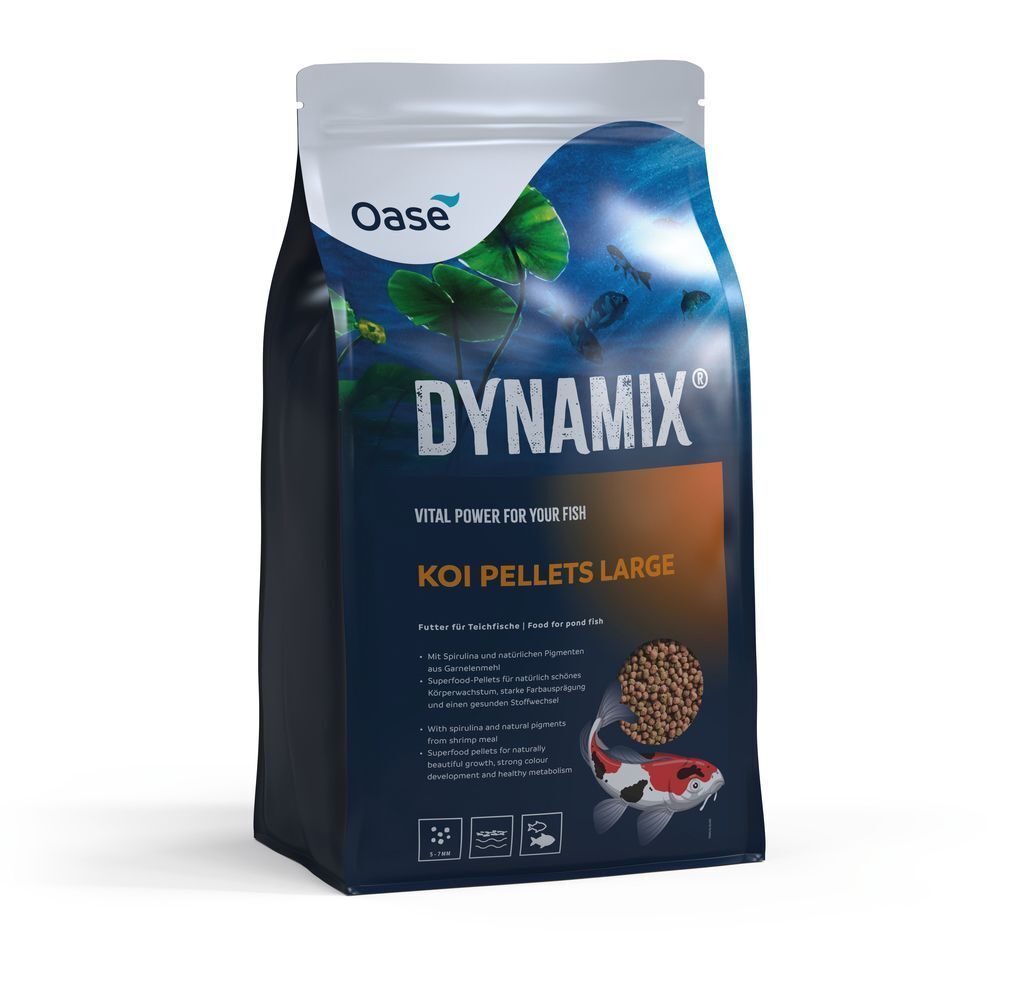 Oase DYNAMIX Koi Pellets Large 20L - Premium Voer voor Groei & Kleurverbetering Koi afbeelding