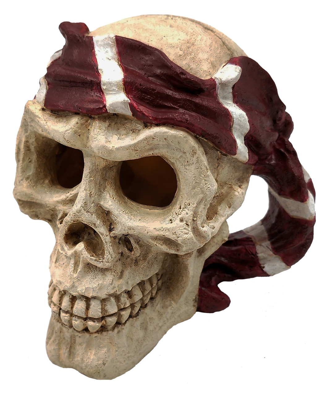 Superfish Skull Red Pirate - Avontuurlijke Aquarium Decoratie en Schuilplaats afbeelding