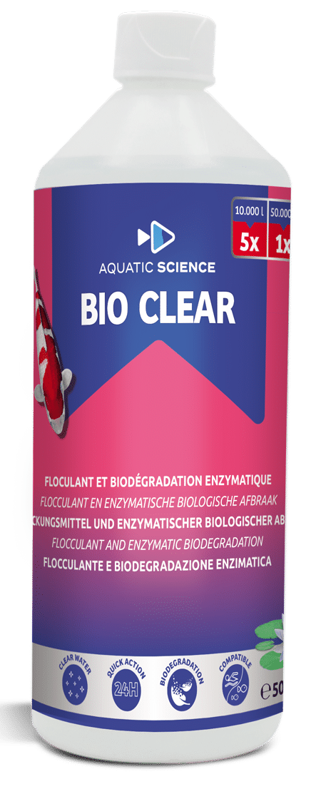 Aquatic Science Bio Clear 0,5L - Kristalhelder Vijverwater & Veilig voor Vijverleven, Filtercompatibel afbeelding